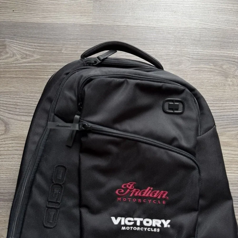 OGIO Ace Backpack Black Indian‎ Victory Motorcycles Embroidered Logo